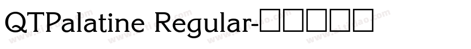 QTPalatine Regular字体转换